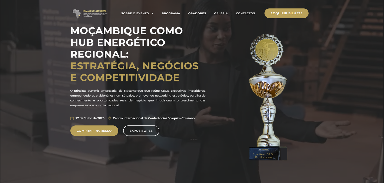 Website do Mozambique CEO Summit
