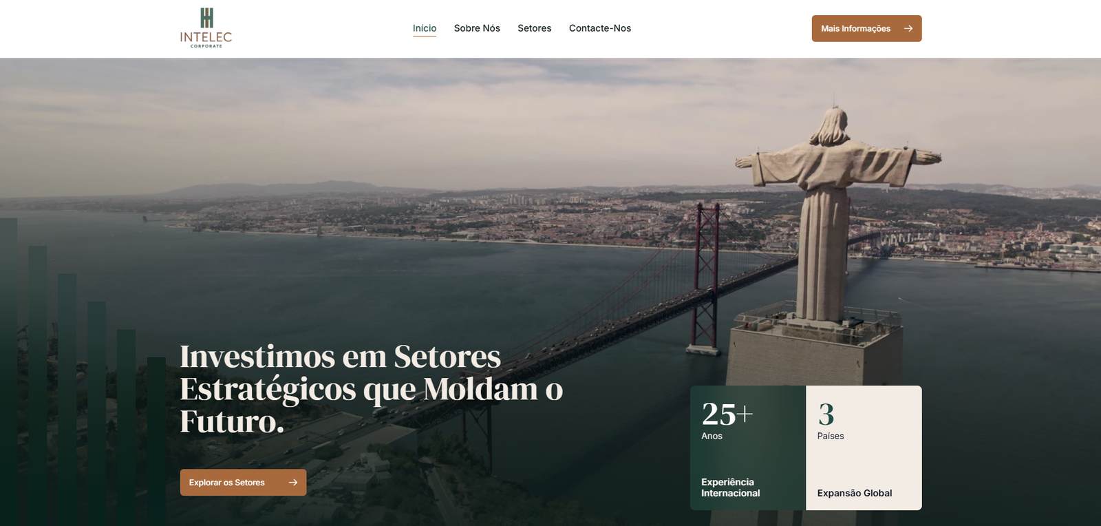 Website da Intelec Corporate