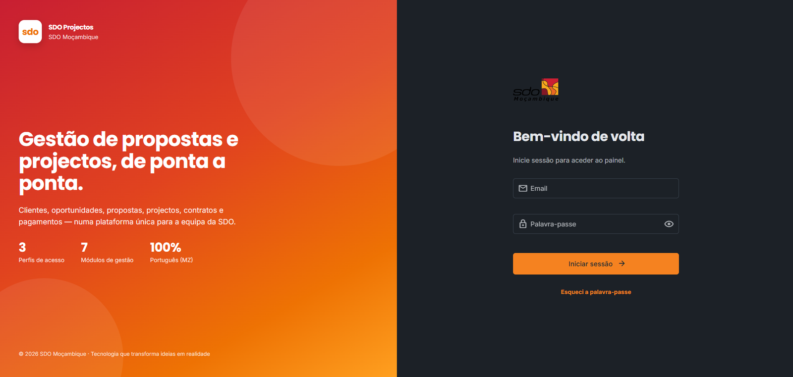 SDO - Proposal and Project Management System